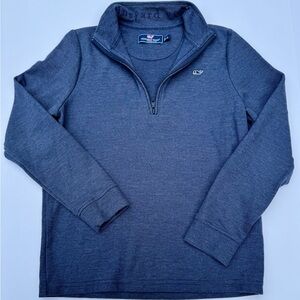 Vineyard Vines Boy’s Navy Blue Quarter-Zip Pullover size Large (16) EUC
